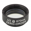 WPH10M-670 - Полуволновая пластинка нулевого порядка, Ø1", оправа с резьбой SM1, рабочая длина волны: 670 нм, Thorlabs