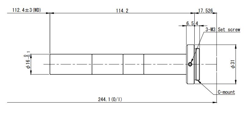 Однополевой объектив VIS, NIR диапазонов VS-TC6-110-LD