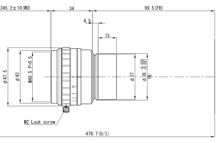 Объектив для линейного сканирования VIS, NIR диапазонов VS-L8540/V