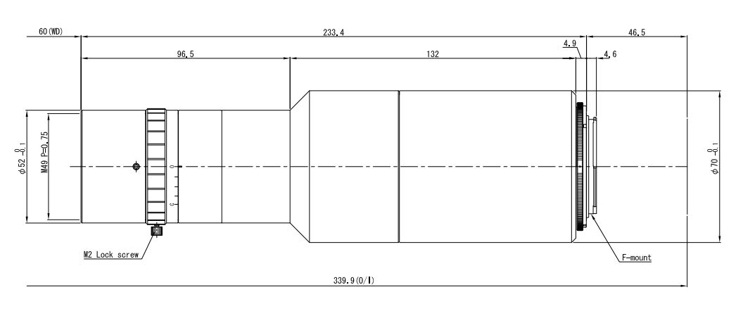 Телецентрический объектив VIS, NIR диапазонов VS-LTC2-60/FS