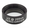 WPH10M-266 - Полуволновая пластинка нулевого порядка, Ø1", оправа с резьбой SM1, рабочая длина волны: 266 нм, Thorlabs