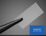Ультратонкое оптическое окно Schott AS87ECO, размер: 12.7 x 12.7 мм, толщина: 0.1 мм