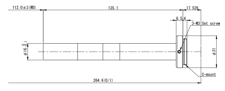 Однополевой объектив VIS, NIR диапазонов VS-TC8-110-LD