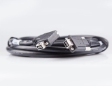Кабель Firewire.a, разъем: 9/9pin, левый угловой штекер, длина: 3 м
