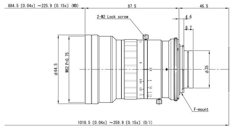 Объектив для линейного сканирования VIS, NIR диапазонов VS-L3528FL/F