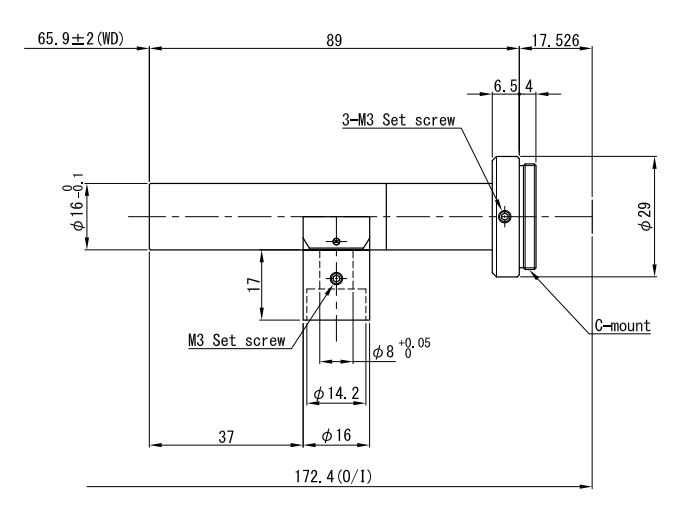 Однополевой объектив VIS, NIR диапазонов APT1-65C