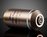 Объектив Nikon CFI Plan Fluor, увеличение: 40X, числовая апертура: 0.75, рабочее расстояние: 0.66 мм