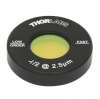 WPLH05M-2500 - Полуволновая пластинка низкого порядка, диаметр: 1/2", в оправе, рабочая длина волны: 2.5 мкм, Thorlabs