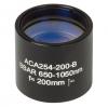 ACA254-200-B - Ахроматический дублет с воздушной прослойкой, просветляющее покрытие: 650-1050 нм, фокусное расстояние: 200 мм, Thorlabs
