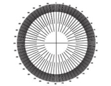 Окуляр-микрометр: транспортир 360°, диаметр: 19 мм