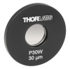 P30W - Точечная диафрагма в оправе Ø1", диаметр отверстия: 30 ± 2 мкм, Thorlabs