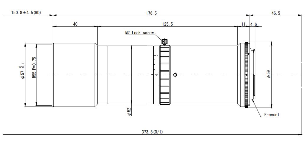 Телецентрический объектив VIS, NIR диапазонов VS-LTC07-150/FS