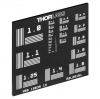 R2L2S1N1 - Таблица для измерения разрешающей способности (NBS 1963A), 2" x 2", получение изображения при подсветке сзади, разрешающая способность: 1 - 228 линий на мм, Thorlabs