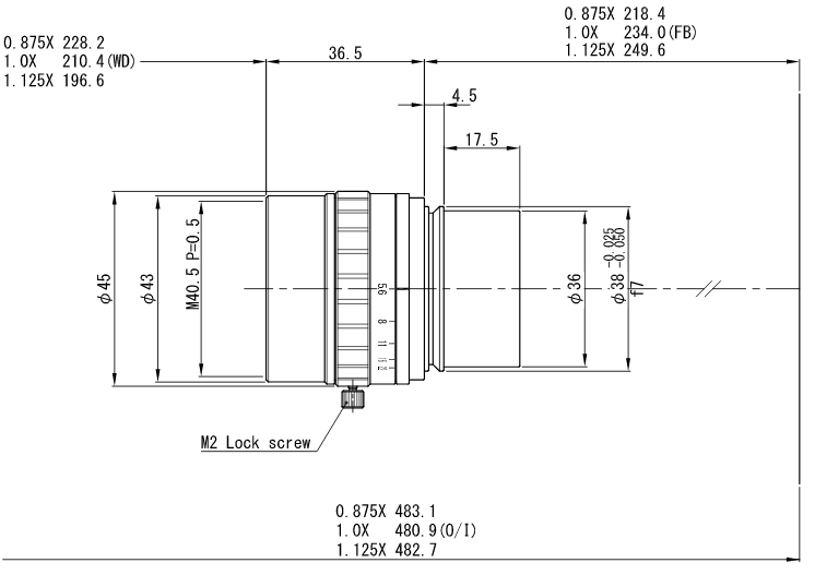 Объектив для линейного сканирования VIS, NIR диапазонов VS-L12056-1/V