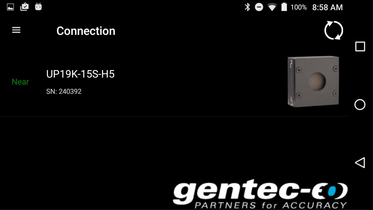 Подключение к детекторам серии BLU по Bluetooth