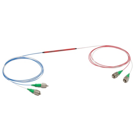 TN532R2A2 - Узкополосный оптический разветвитель, 2x2, рабочий диапазон: 532 ± 15 нм, разделение сигнала: 90:10, разъем: FC/APC, Thorlabs