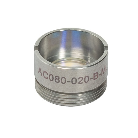AC080-020-B-ML - Ахроматический дублет, f=20 мм, Ø8 мм, резьба на оправе: M12x0.5, просветляющее покрытие: 650-1050 нм, Thorlabs