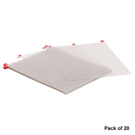 OCF2520 - Полиэтилентерефталатная плёнка с покрытием из оксида индия и олова, 250 мм x 200 мм x 0.2 мм, 20 шт., Thorlabs