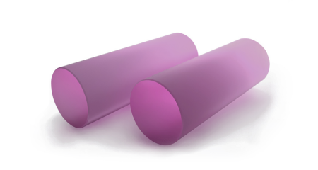 Кристалл Nd:YAG, 3×3 мм, длина: 3 мм, степень легирования: 1,1%, покрытие: 808 нм + 1064 нм, срез под прямым углом, Optogama