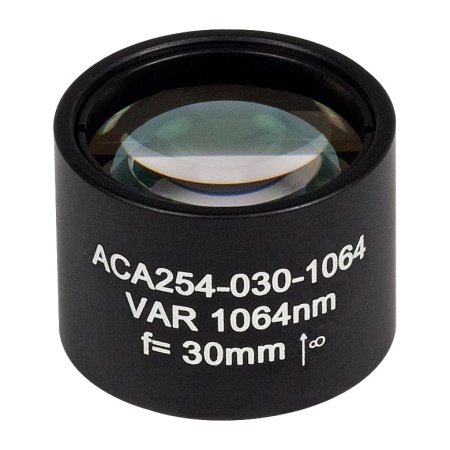 ACA254-030-1064 - Дублет с воздушной прослойкой, высокая лучевая стойкость, для работы на 1064 нм, фокусное расстояние: 30 мм, Thorlabs