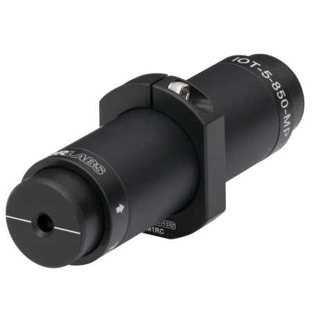 IOT-5-850-MP - Оптический изолятор, две ячейки Фарадея, центральная длина волны: 850 нм, макс. диаметр пучка: Ø4.7 мм, макс. мощность излучения: 7.0 Вт (сумма прямого и обратного направлений), Thorlabs