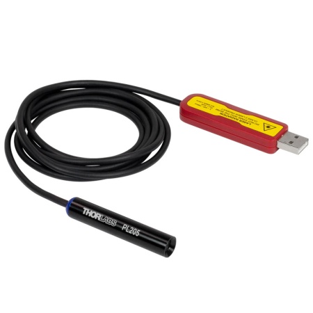PL205 - Компактный лазерный модуль с USB разъемом, 635 нм, 0.9 мВт (тип.), Thorlabs