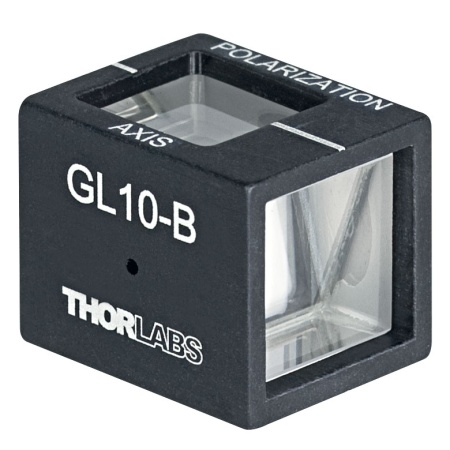 GL10-B - Поляризационная призма Глана для лазерного излучения высокой мощности, апертура: Ø10 мм, в оправе, просветляющее покрытие: 650-1050 нм, Thorlabs