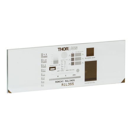 R1L3S5P - Таблица для измерения разрешающей способности и аберраций, 3" x 1", получение изображения при подсветке спереди, Thorlabs
