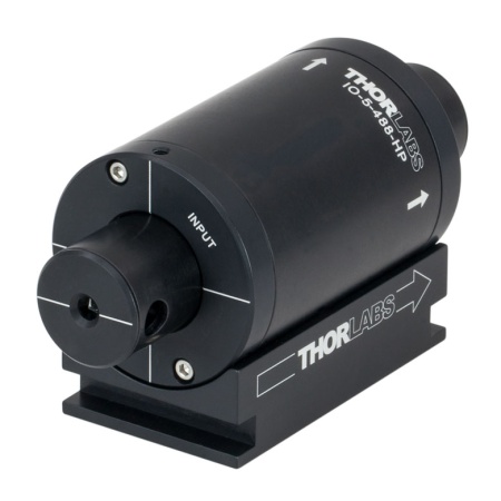 IO-5-488-HP - Оптический изолятор, макc. диаметр пучка: Ø4.7 мм, центральная длина волны: 488 нм, макс. мощность излучения: 40 Вт (сумма прямого и обратного направлений), Thorlabs