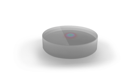 Зеркало с переменным коэффициентом отражения, рабочая длина волны: 1064 нм, отражение в центре: 20% ± 1%, Optogama