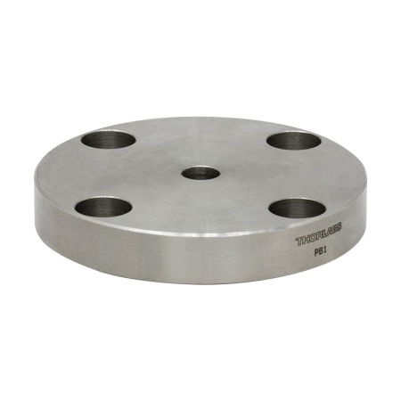 PB1 - Основание для оптического стержня с 4 дополнительными отверстиями, Ø2.48"  x 0.40", Thorlabs
