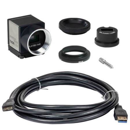 WFS30-K2/M - Датчик Шака-Гартмана с 2 сменными массивами микролинз: шаг - 150 мкм, шаг - 300 мкм (просветляющее покрытие), апертура: 11.34 мм x 7.13 мм, метрическая резьба, Thorlabs