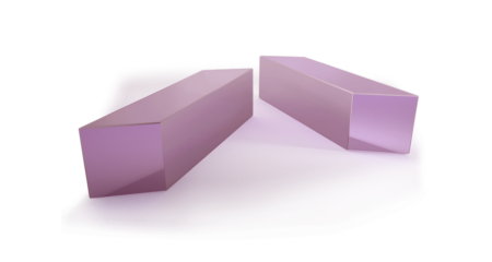 Кристалл Er:YAG, 5×5 мм, длина: 2 мм, степень легирования: 50%, без крышек, брюстеровский срез, Optogama