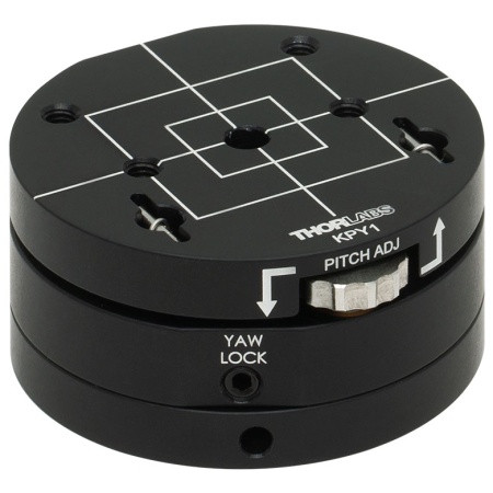 KPY1 - Кинематическая наклонная платформа, Ø2.0", резьбовые отверстия: 6-32 & 8-32, отверстия с зазором: #8 & 1/4", Thorlabs