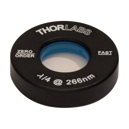 WPQ05M-308 - Четвертьволновая пластинка нулевого порядка, Ø1/2", оправа: Ø1", рабочая длина волны: 308 нм, Thorlabs