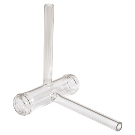 TGC100B - Пустая стеклянная ячейка с резьбой на концах, длина: 100 мм, 2 перпендикулярных трубки для наполнения, Thorlabs