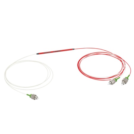 PN1310R5A1 - Оптический разветвитель, 1x2, оптоволокно: PM, рабочий диапазон: 1310 ± 15 нм, разделение: 50:50, PER: ≥20 дБ, разъем: FC/APC, Thorlabs