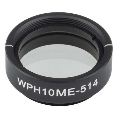 WPH10ME-514 - Полуволновая пластинка из ЖК полимера в оправе, Ø1", рабочая длина волны: 514 нм, резьба: SM1, Thorlabs
