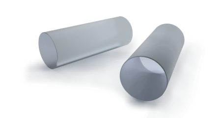 Кристалл Yb:CaF2, ⌀3 мм, длина: 5 мм, степень легирования: 3%, покрытие: 985 нм + 1000-1070 нм, срез под прямым углом, Optogama