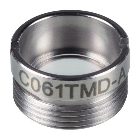 C061TMD-A - Асферическая линза в оправе, f = 11.00 мм, NA = 0.2, просветляющее покрытие: 350-700 нм, Thorlabs