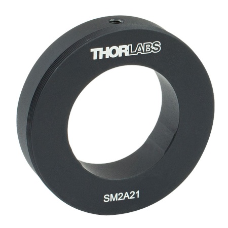 SM2A21 -  Адаптер для крепления цилиндрических элементов (внешняя резьба SM2) с внутренним диаметром Ø1.2" и внешним диаметром 2", Thorlabs