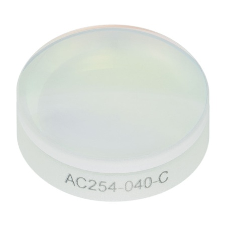 AC254-040-C - Ахроматический дублет, фокусное расстояние: 40.0 мм, Ø1", просветляющее покрытие: 1050 - 1700 нм, Thorlabs