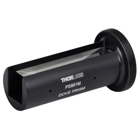 PS991M - Призма Дове в оправе, резьба SM1, характерный размер стороны боковой поверхности: 10 мм, N-BK7, без покрытия, Thorlabs