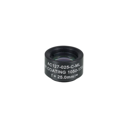 AC127-025-C-ML - Ахроматический дублет, f=25 мм, Ø1/2", резьба на оправе: SM05, просветляющее покрытие: 1050-1700 нм, Thorlabs
