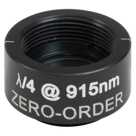 WPQSM05-915 - Четвертьволновая пластинка нулевого порядка, Ø1/2", оправа с резьбой SM05, рабочая длина волны: 915 нм, Thorlabs