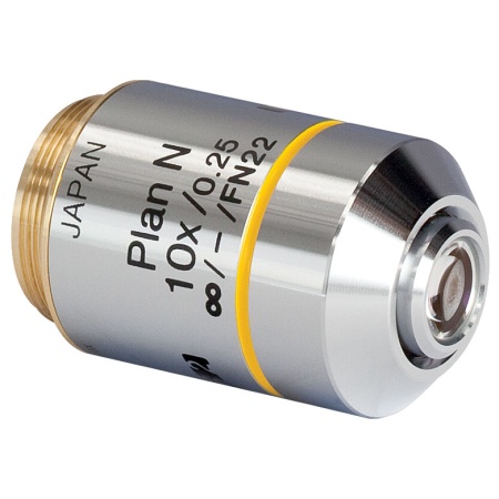 RMS10X - Планарный ахроматический объектив Olympus, увеличение: 10X, числовая апертура: 0.25 NA, рабочее расстояние: 10.6 мм, Thorlabs