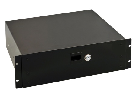 RAU300 - Выдвижной ящик (19"), высота: 118 мм, внутри разделительная перегородка RAU001, встроенный замок, ключи, Thorlabs