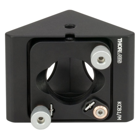 KCB1/M - Угловой кинематический держатель зеркал с отверстиями для стержней с резьбой, для каркасных систем: 30 мм, 2 порта с резьбой: SM1, крепления: M4 и M6, Thorlabs