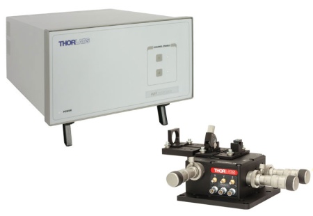 MAX373DK1 - Система для сопряжения источников излучения с оптоволокном, для одномодовых волокон, контроллер, Thorlabs