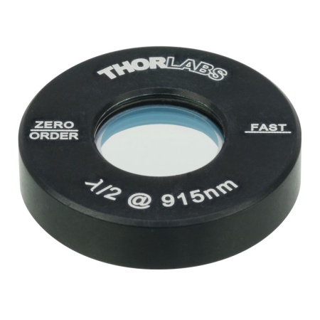 WPH05M-915 - Полуволновая пластинка нулевого порядка, Ø1/2", оправа: Ø1", рабочая длина волны: 915 нм, Thorlabs